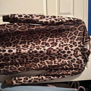 Leopard sweater long brand new with tags